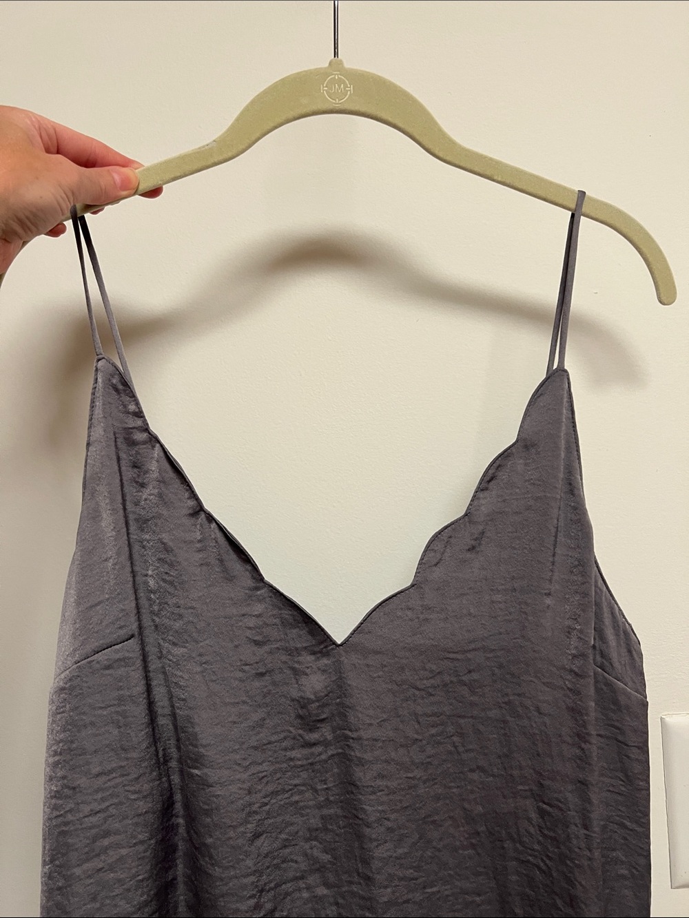 Topshop Charcoal Gray V-Neck Spaghetti Strap Camisole 🩶💜